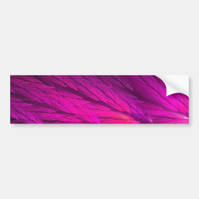 Pink Abstract Fractal Background Bumper Sticker (Front)