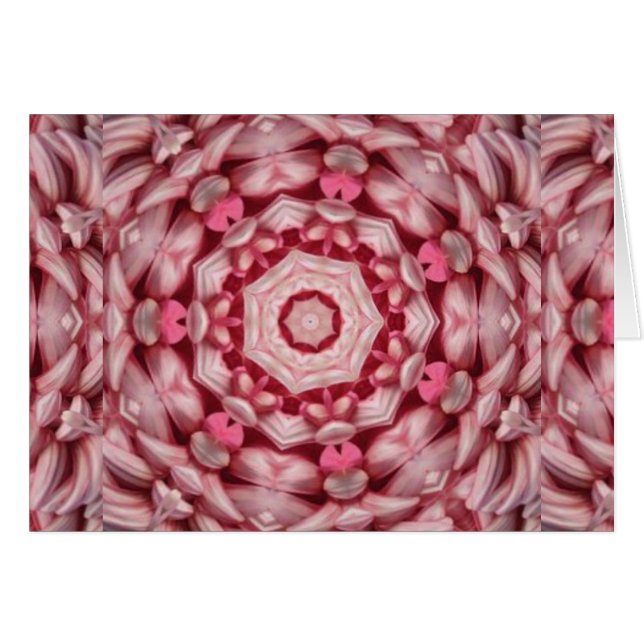 Pink Abstract  Fractal Pattern (Front Horizontal)