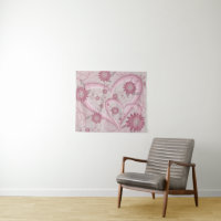 Pink Abstract Hearts & Flowers Love Fractal Art