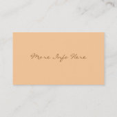 Pink Abstract Lace Roses Business Card (Back)