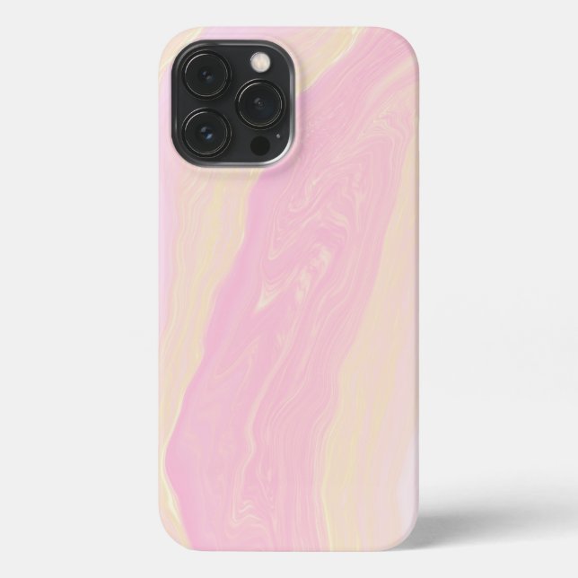 Pink Abstract Marble Background iPhone Case (Back)