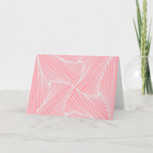 Pink Abstract Note Card