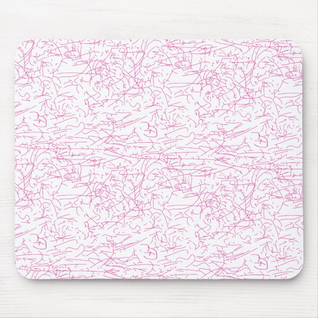 Pink Abstract Office File Folder Set Mouse Pad (Front)