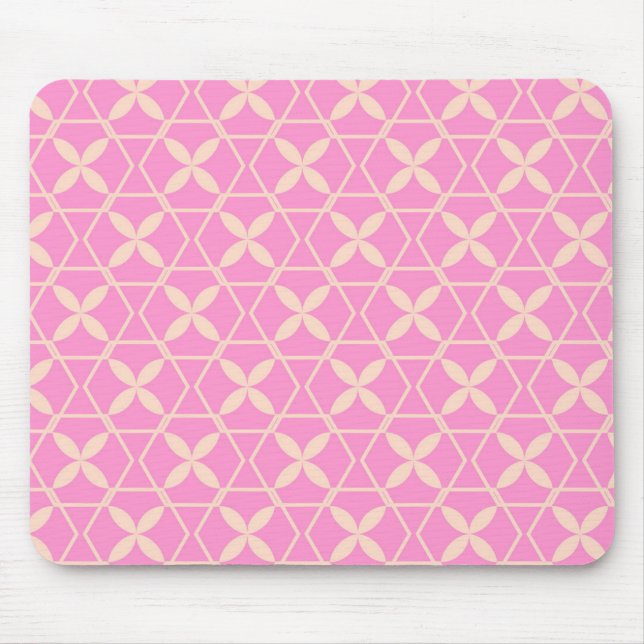Pink Abstract Pattern by storeman Mouse Pad (Front)