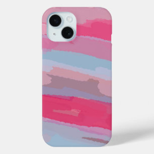 Pink Abstract Pattern iPhone 15 Case