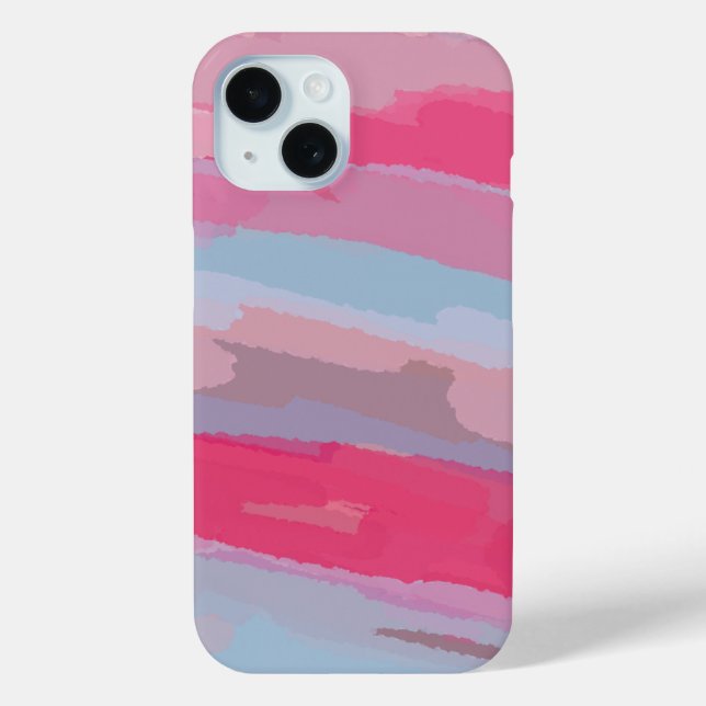 Pink Abstract Pattern Case-Mate iPhone Case (Back)