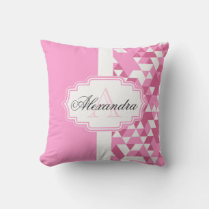 Pink Abstract Pattern Cushion
