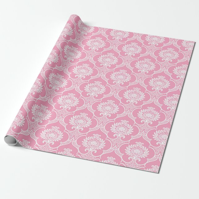Pink Abstract Pattern Paper (Unrolled)
