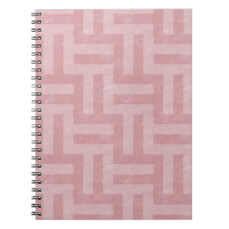 Pink Abstract Stripes Notebook