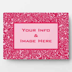 Pink Abstract Swirl Frame