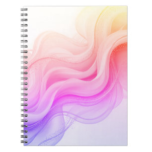 Pink Abstract swirl marble  Notebook