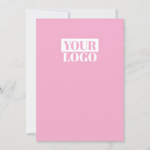 Pink - add your logo  save the date