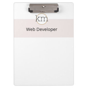 pink aesthetic professional business clipboard