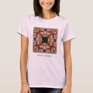 Pink African Daisy Flowers Abstract Personalised T-Shirt
