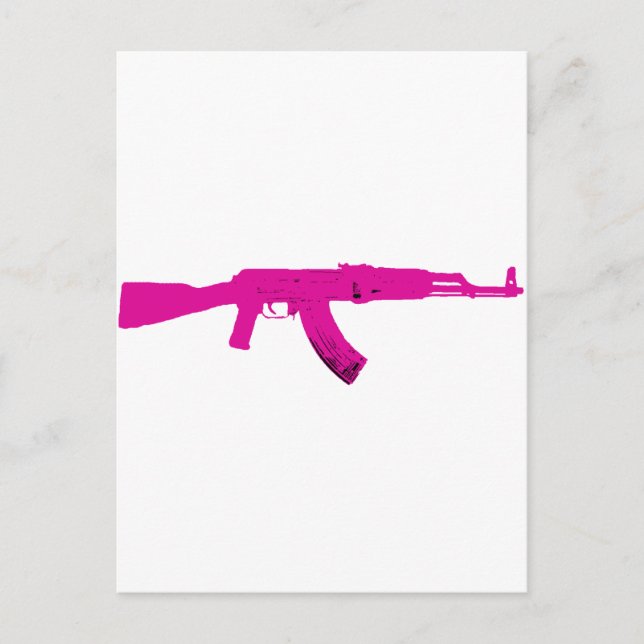 Pink AK-47 Postcard (Front)