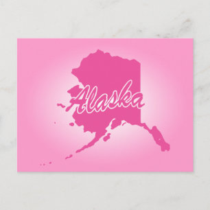 Pink Alaska Postcard