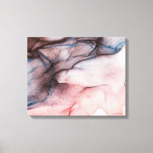 Pink alcohol ink canvas print