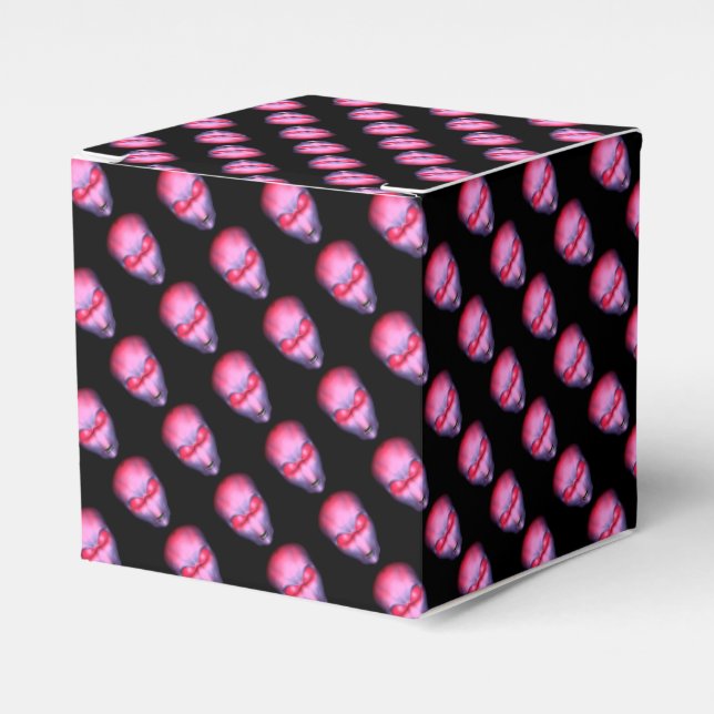 Pink Alien Head Favour Box (Front Side)