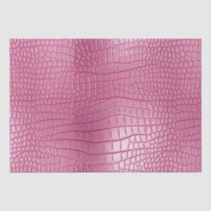 Pink Alligator Animal Print Tissue Paper
