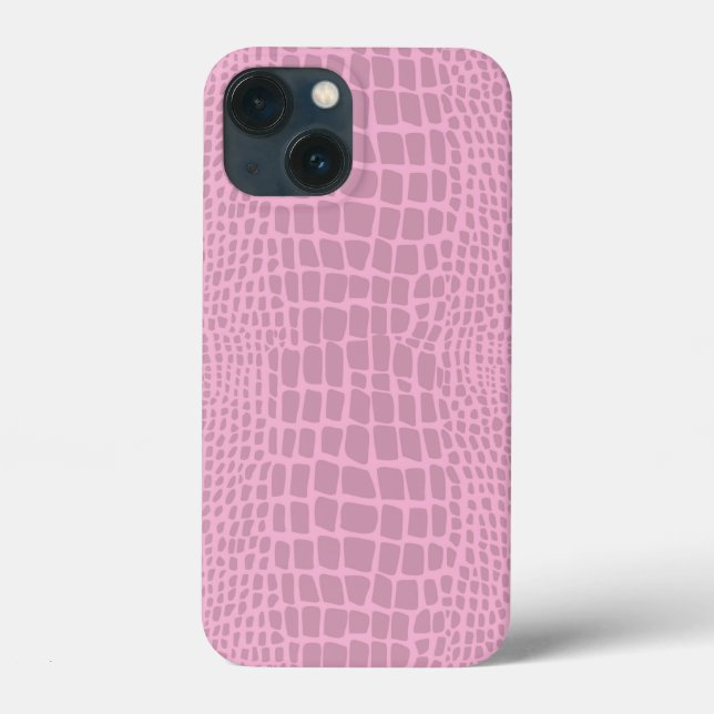 pink alligator crocodile skin Case-Mate iPhone case (Back)