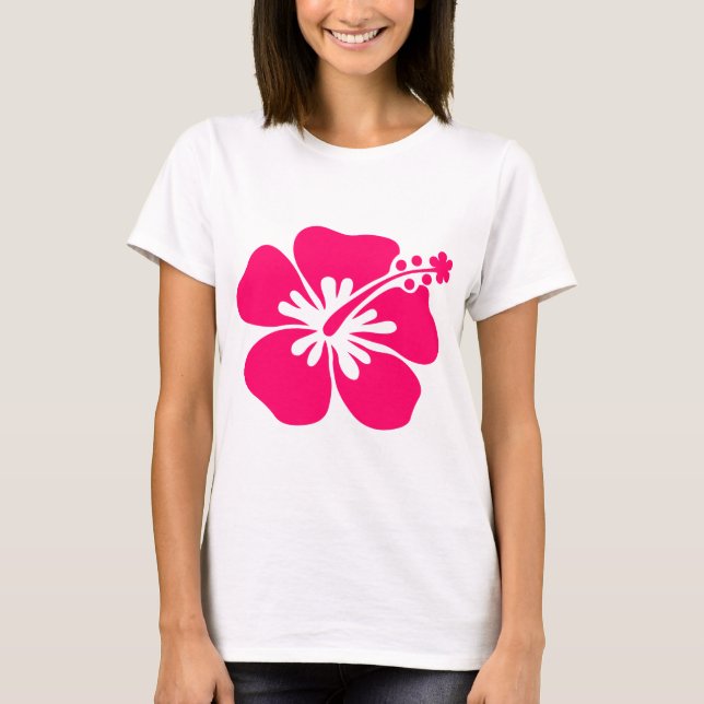 pink aloha flower T-Shirt (Front)