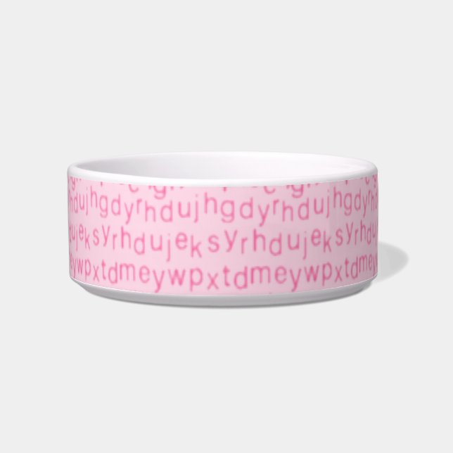 Pink Alphabet Bowl (Front)