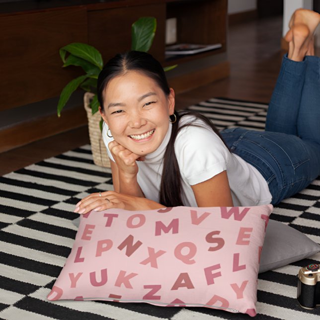 Pink Alphabet Pattern Pillowcase (Creator Uploaded)
