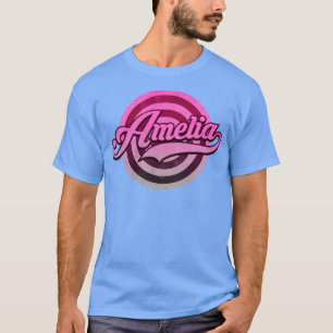 Pink Amelia Name T-Shirt