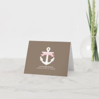 Pink Anchor Nautical Baby Shower