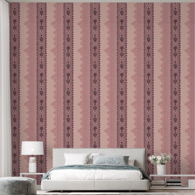 Pink and beige patterns AI art  Wallpaper (Bedroom)