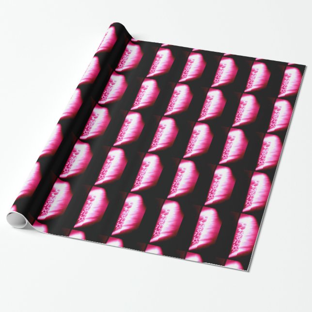 pink and black abstract paper (Unrolled)