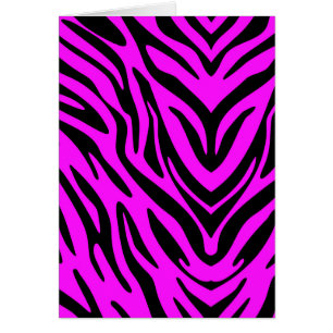 Pink and Black Abstract Zebra