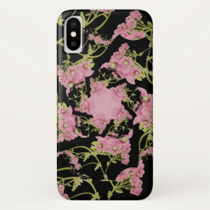 Pink and black Achillea fractal art Case-Mate iPhone Case