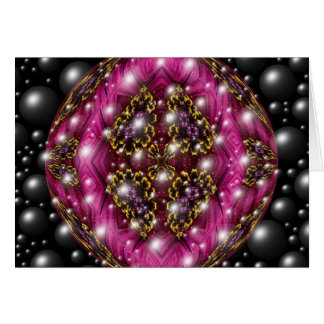 Pink and Black Bubble Design