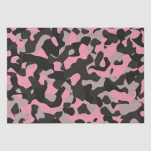 Pink and Black Camo Tissue Paper