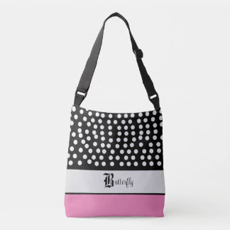 Pink And Black Crossbody Bag