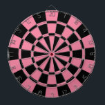 Pink And Black Dartboard<br><div class="desc">Pink And Black Dart Board</div>