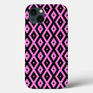 Pink and black diamond pattern Case-Mate iPhone ca iPhone 13 Case