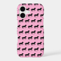 Pink and Black Horse Scarf
