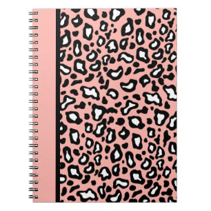 Pink and Black Leopard Notebook