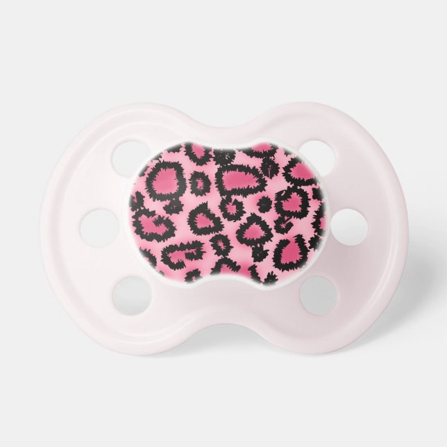 Pink and Black Leopard Print Pattern. Dummy (Front)