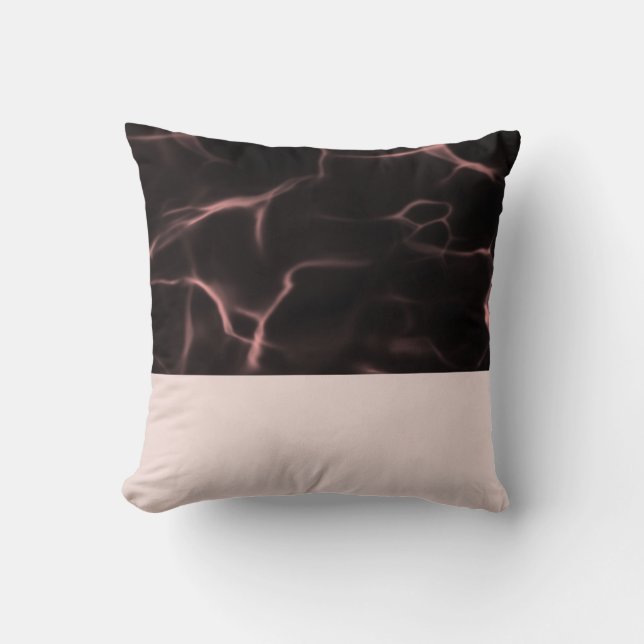 Pink and Black Marbled Theme Cushion (Front)