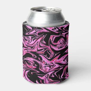 Pink And Black Marbleized Fairy Floss, Can Cooler