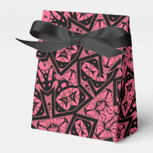 Pink and black ornament shawl patchwork shawl favour box