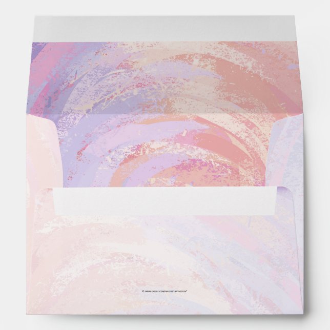 Pink and Black Personalizd Envelopes (Back (Bottom))