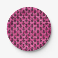 Pink and Black Pineapple Tropical Birthday Party