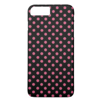 pink and black polka-dots