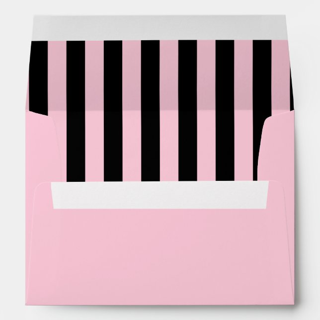 Pink and Black Striped Envelopes (Back (Bottom))