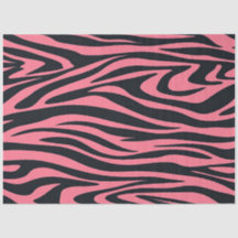 Pink and Black Zebra Animal Print 