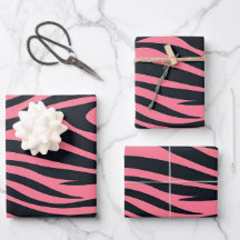 Pink and Black Zebra Animal Print 